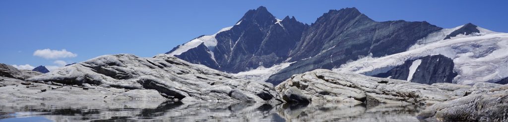 Blick zum Großglockner, Oberwalder Hütte